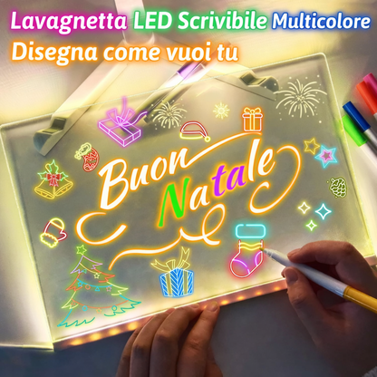 Lavagnetta LED Con 7 Pennarelli